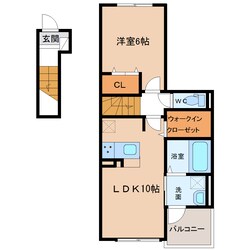 サンテラスⅠの物件間取画像